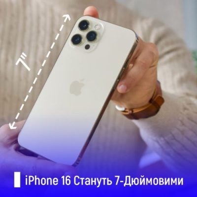 Екран 7 дюймів: Apple iPhone 16 перетворяться на планшети? - FindMyPhone